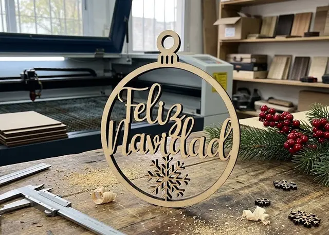 Cómo queda: Borla de Navidad