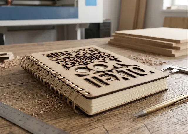Cómo queda: Tapa de cuaderno