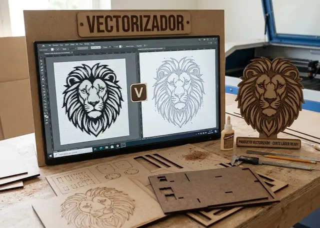 Cómo queda: Vectorizador